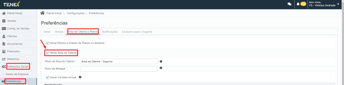 area do cliente 1